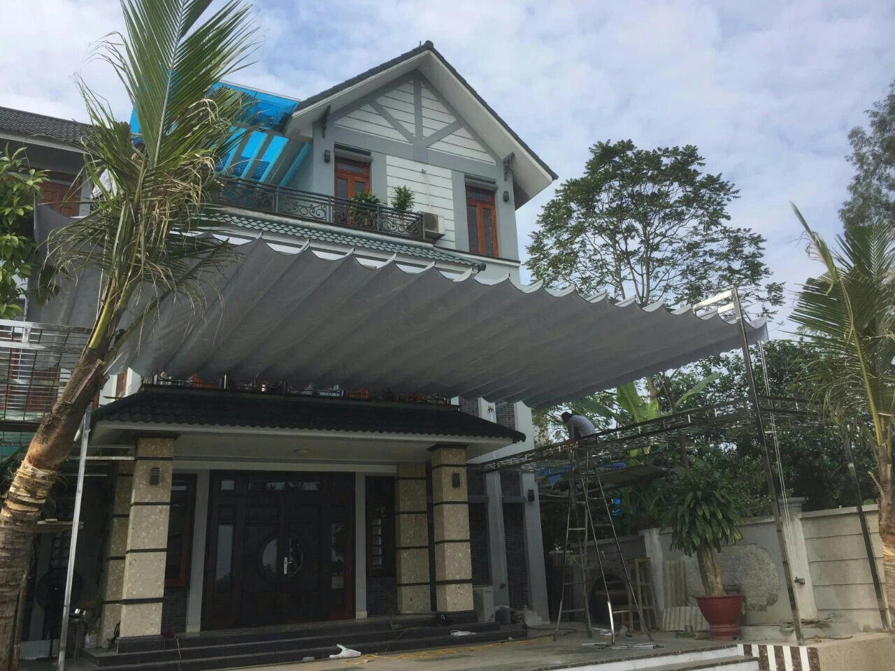 Bạt Xếp Sân Vườn